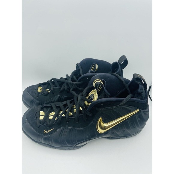 Nike Air Foamposite Pro Black Metallic Gold 2018 Size 12 624041-009 With OG Box main image 9